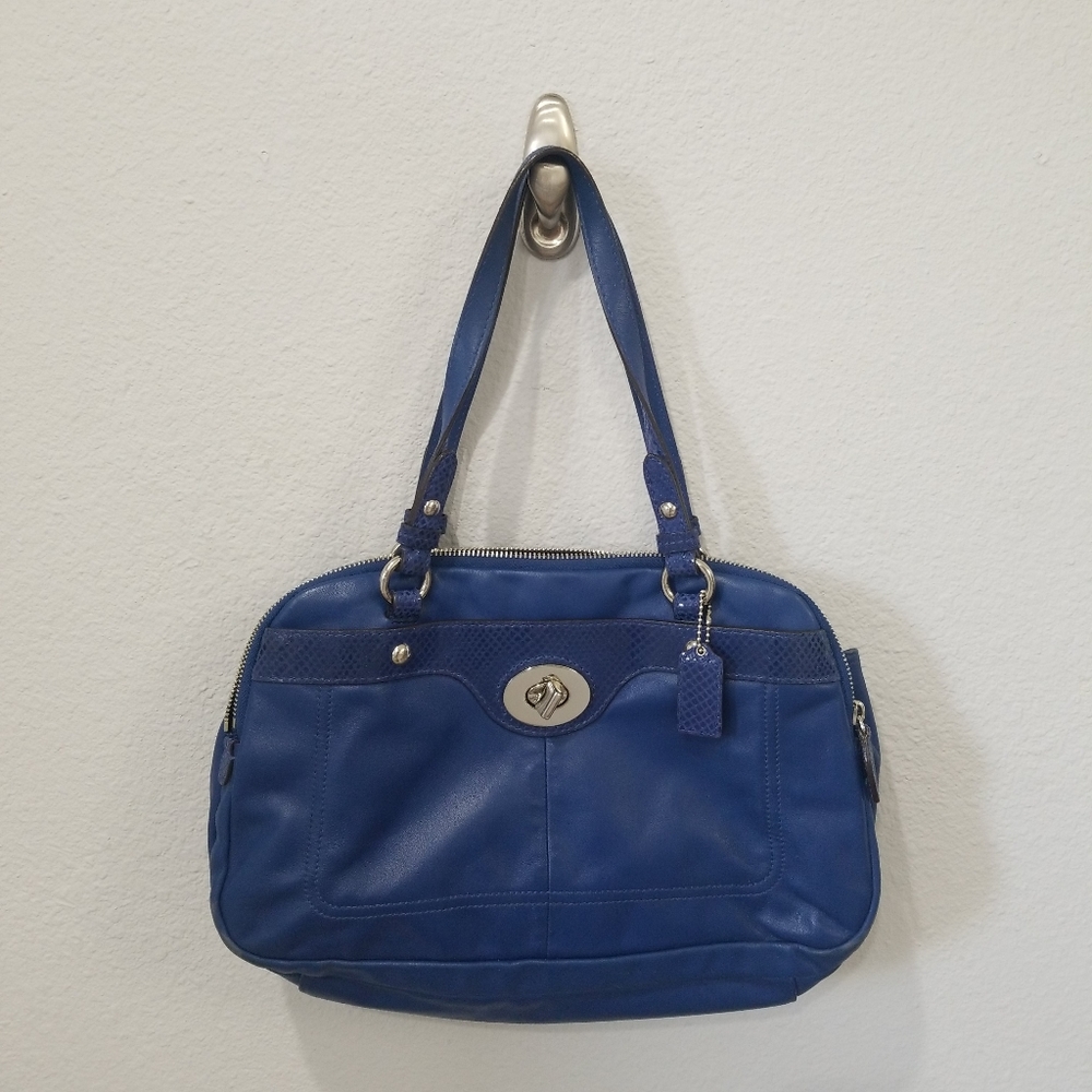 Coach 16529 Penelope Snakeskin Pattern Satchel